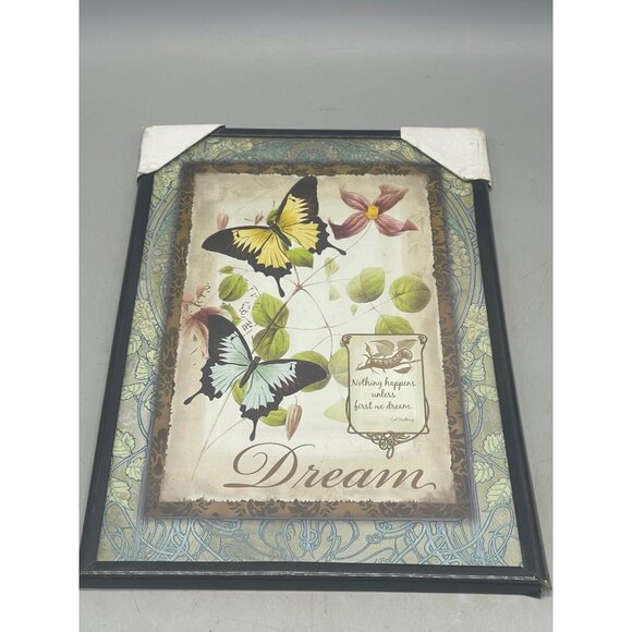 set of 2 Special Moments Wall Art Reproduction black metal frames DREAM READ - Picture 2 of 6